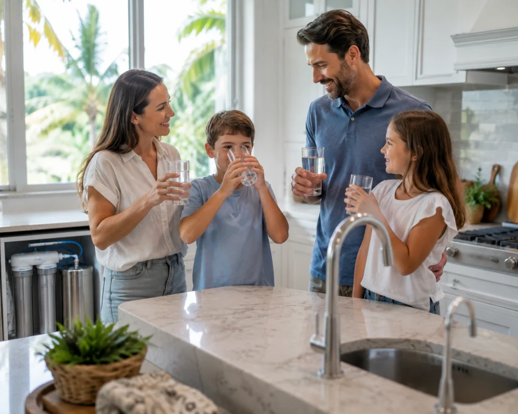 Family is Drinking Clean Water in Florida due to plumbers